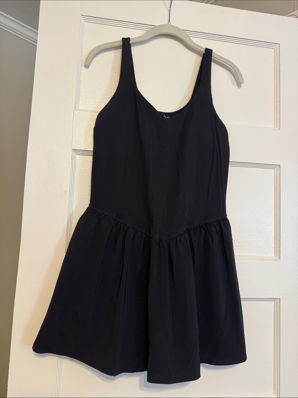 Offline by Aerie NWT Black Sleeveless Scoop Neck Skater Dress